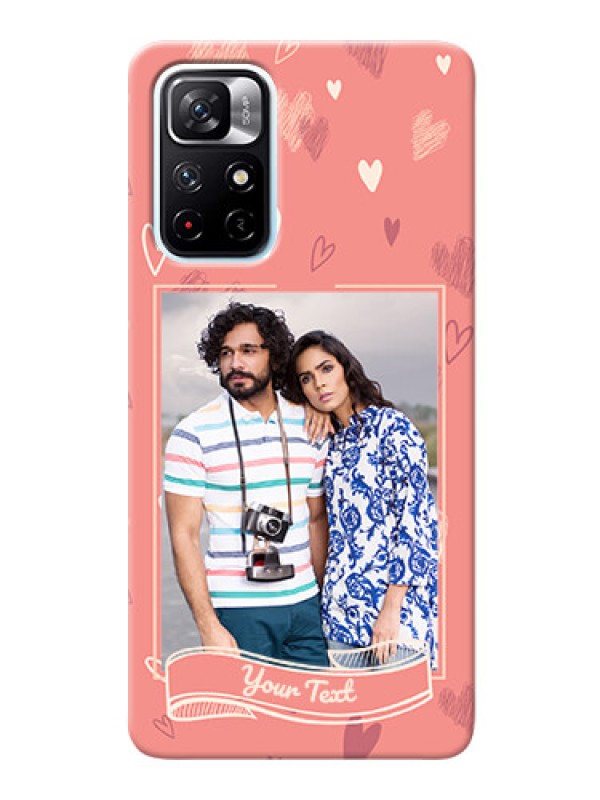 Custom Redmi Note 11T 5G custom mobile phone cases: love doodle art Design