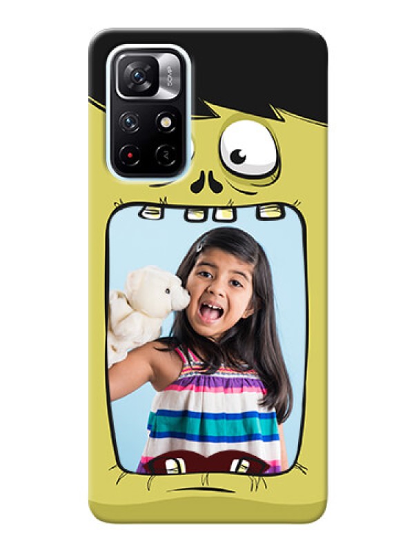 Custom Redmi Note 11T 5G Mobile Covers: Cartoon monster back case Design