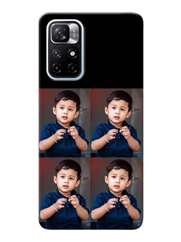 Custom Redmi Note 11T 5G 4 Image Holder on Mobile Cover