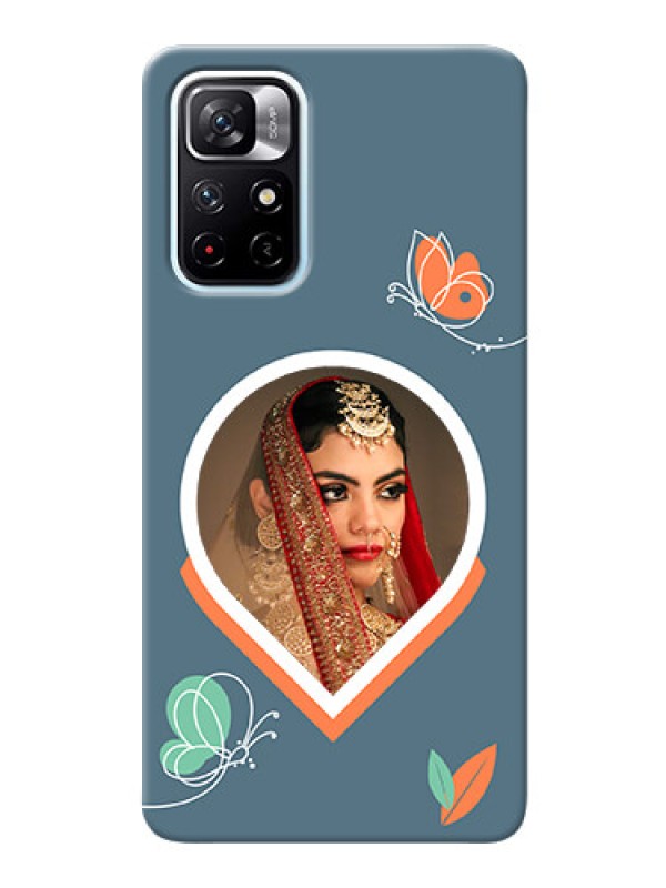 Custom Redmi Note 11T 5G Custom Mobile Case with Droplet Butterflies Design