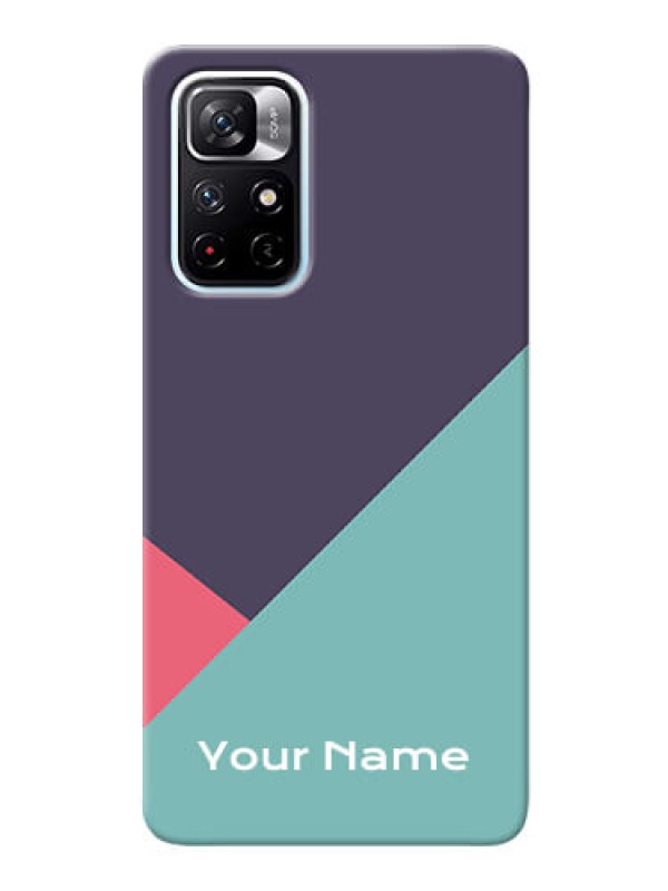 Custom Redmi Note 11T 5G Custom Phone Cases: Tri Color abstract Design