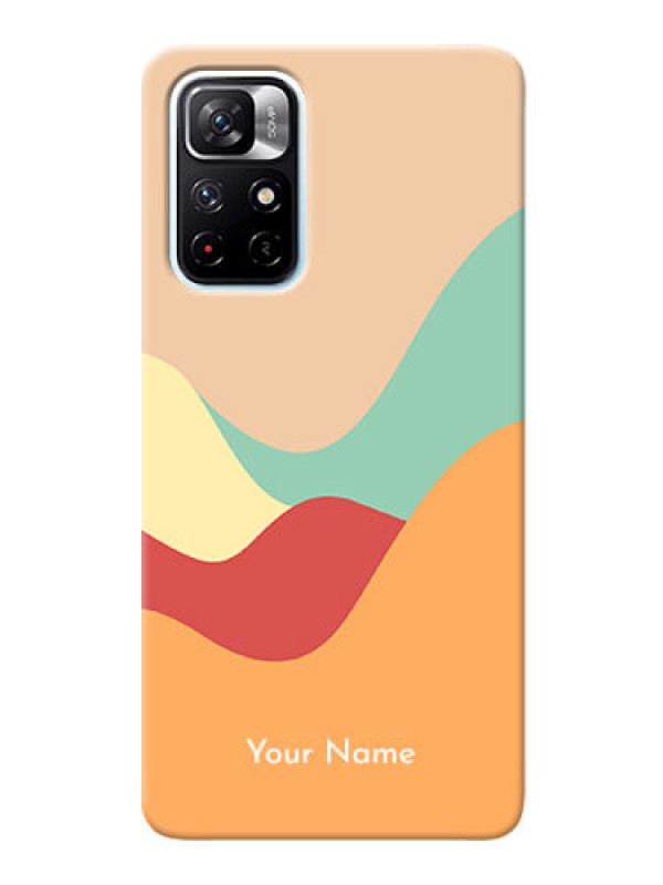 Custom Redmi Note 11T 5G Custom Mobile Case with Ocean Waves Multi-colour Design