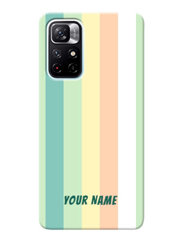 Custom Redmi Note 11T 5G Back Covers: Multi-colour Stripes Design