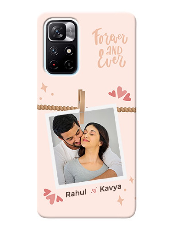 Custom Redmi Note 11T 5G Phone Back Covers: Forever and ever love Design