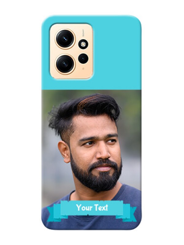 Custom Redmi Note 12 4G Personalized Mobile Covers: Simple Blue Color Design