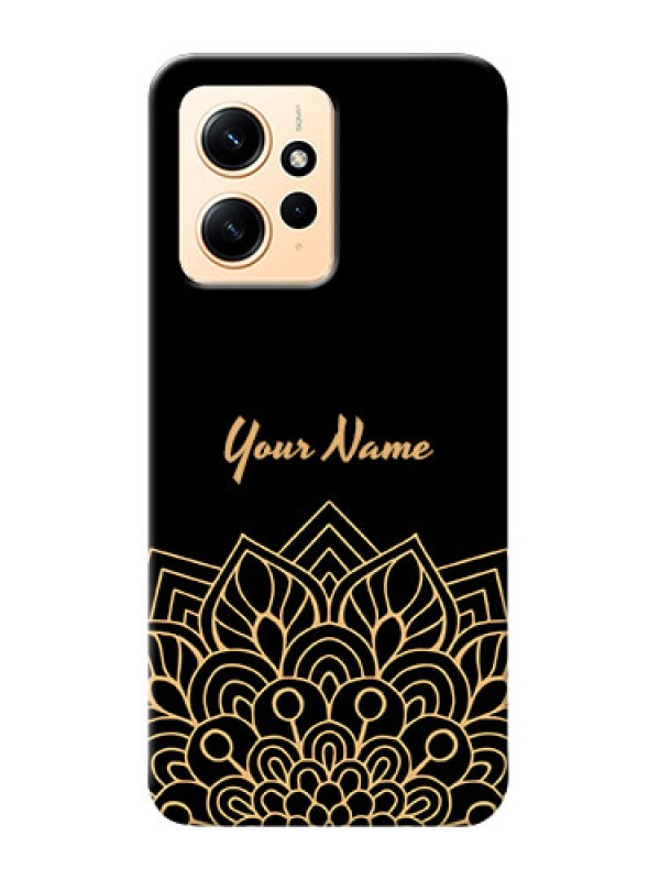 Custom Redmi Note 12 4G Custom Phone Case with Golden mandala Design