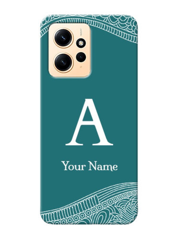 Custom Redmi Note 12 4G Personalized Phone Case with line art pattern with custom name Design