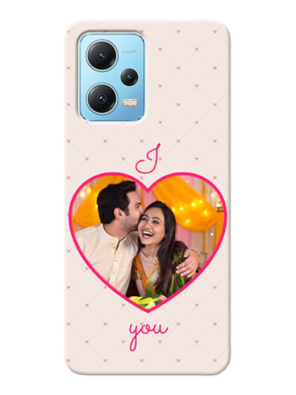 Custom Redmi Note 12 5G Personalized Mobile Covers: Heart Shape Design