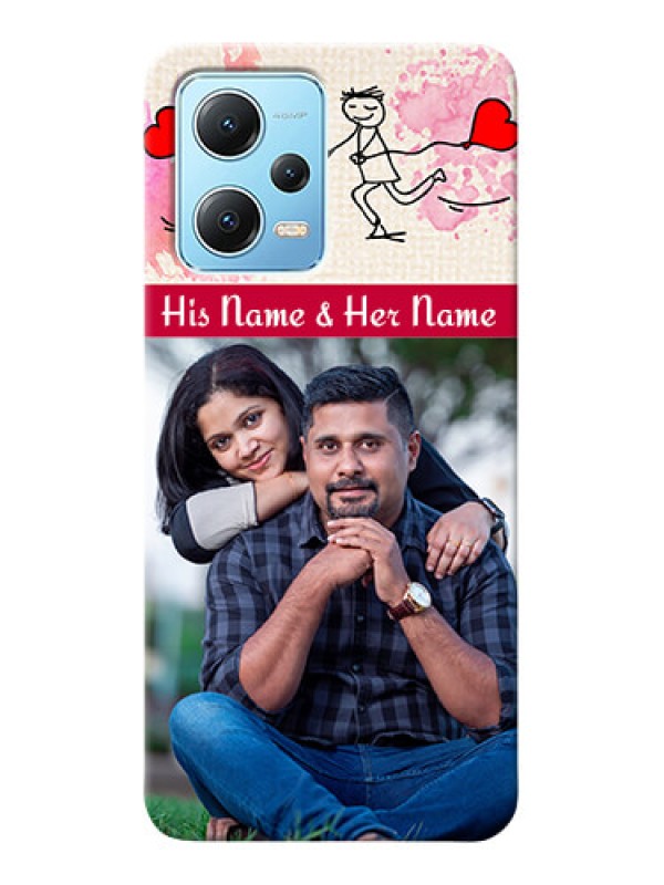 Custom Redmi Note 12 5G phone back covers: You and Me Case Design