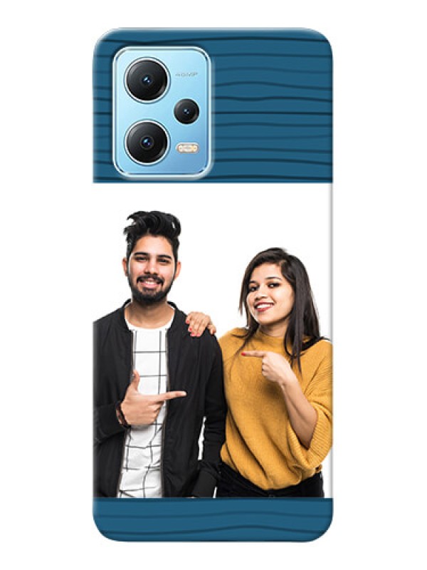 Custom Redmi Note 12 5G Custom Phone Cases: Blue Pattern Cover Design