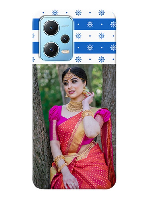 Custom Redmi Note 12 5G custom mobile covers: Snow Pattern Design