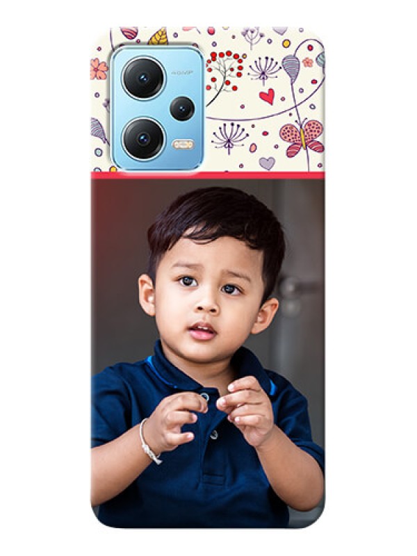 Custom Redmi Note 12 5G phone back covers: Premium Floral Design