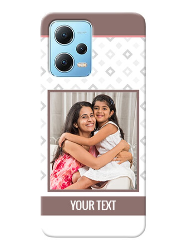 Custom Redmi Note 12 5G custom back covers: Simple Diamond Design