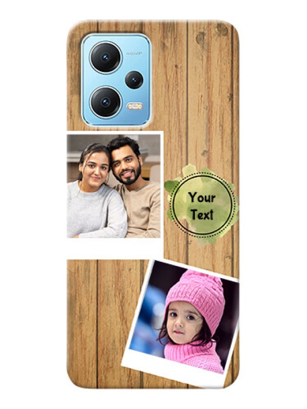 Custom Redmi Note 12 5G Custom Mobile Phone Covers: Wooden Texture Design