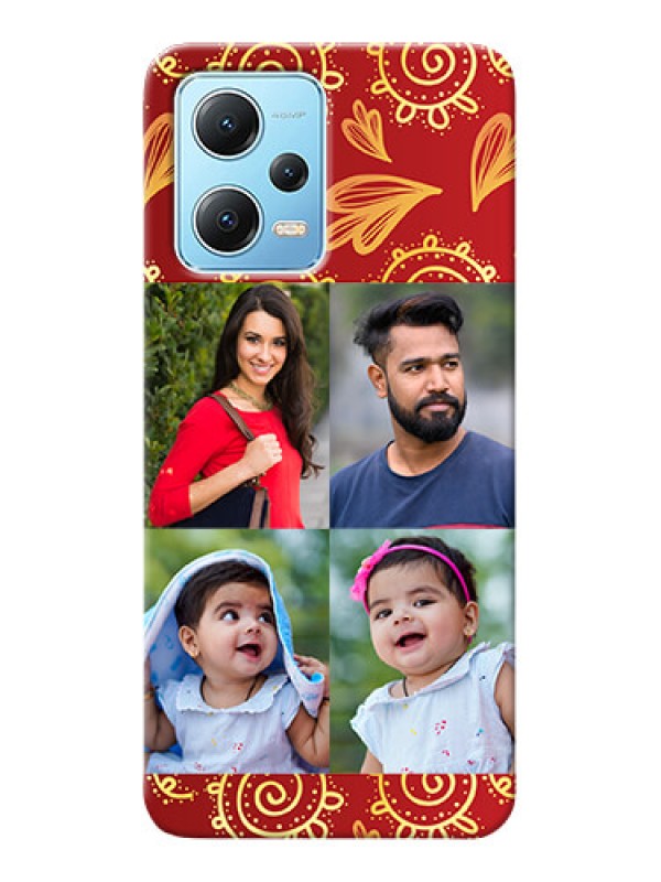 Custom Redmi Note 12 5G Mobile Phone Cases: 4 Image Traditional Design