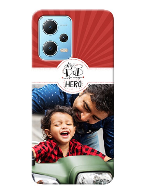 Custom Redmi Note 12 5G custom mobile phone cases: My Dad Hero Design