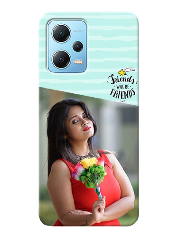 Custom Redmi Note 12 5G Mobile Back Covers: Friends Picture Icon Design