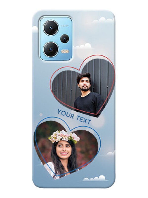 Custom Redmi Note 12 5G Phone Cases: Blue Color Couple Design 