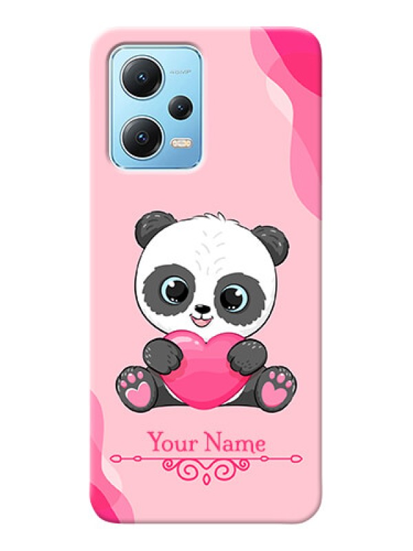 Custom Redmi Note 12 5G Mobile Back Covers: Cute Panda Design
