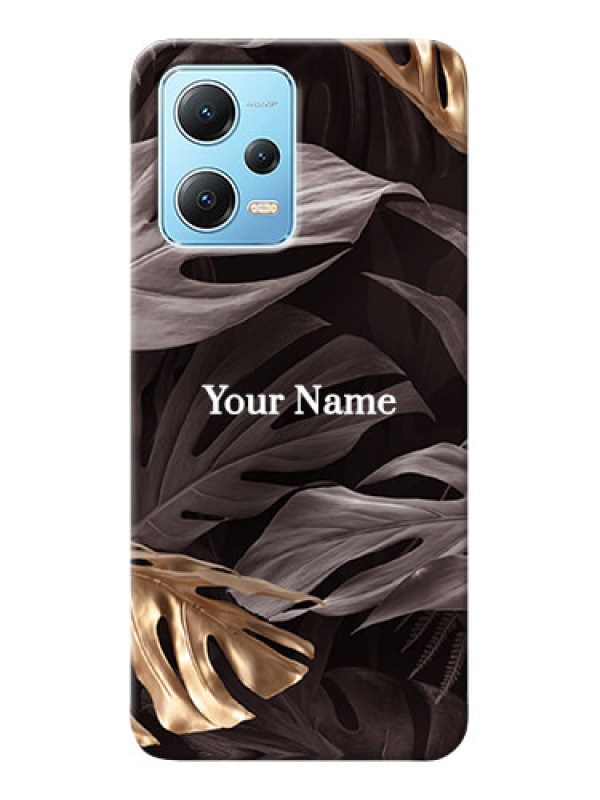 Custom Redmi Note 12 5G Mobile Back Covers: Wild Leaves digital paint Design