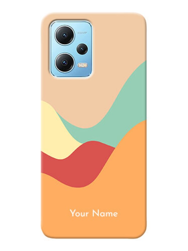 Custom Redmi Note 12 5G Custom Mobile Case with Ocean Waves Multi-colour Design