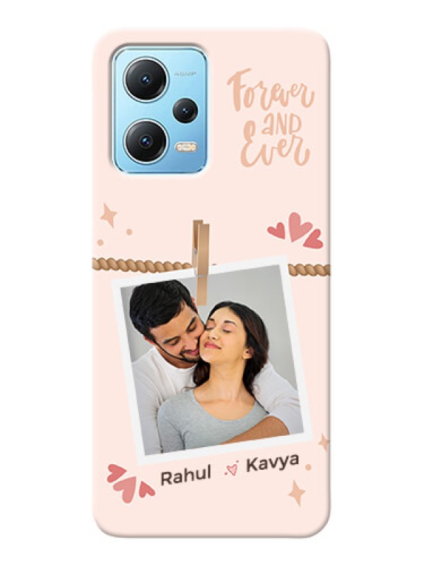 Custom Redmi Note 12 5G Phone Back Covers: Forever and ever love Design