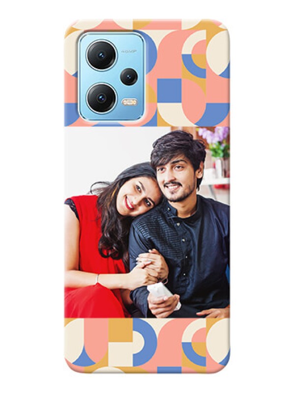 Custom Redmi Note 12 5G Custom Phone Covers: Semi-circle Maze Pattern Design