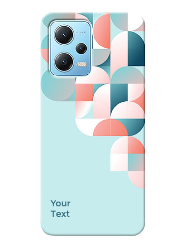 Custom Redmi Note 12 5G Back Covers: Stylish Semi-circle Pattern Design