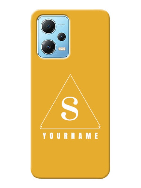 Custom Redmi Note 12 5G Custom Mobile Case with simple triangle Design
