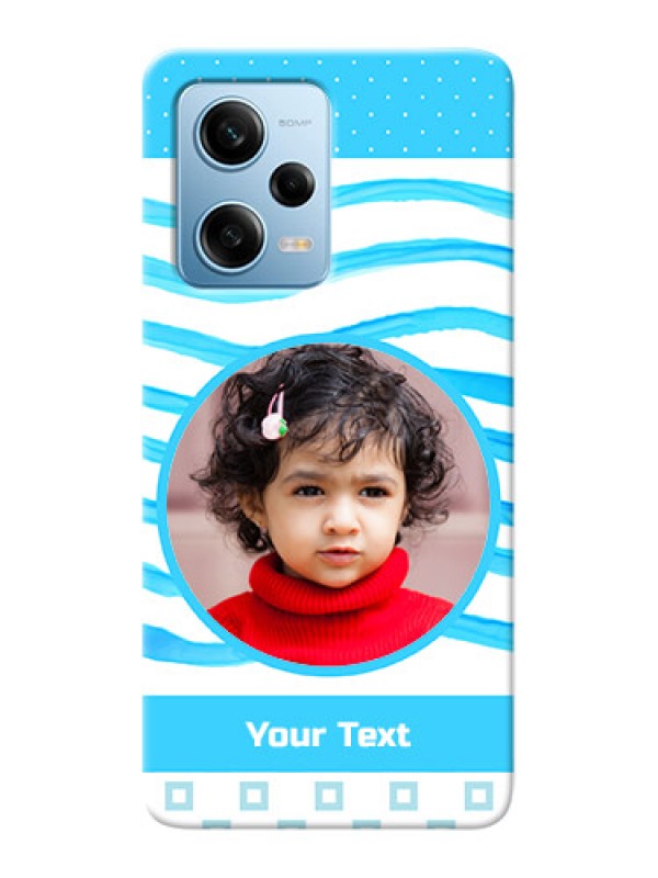 Custom Redmi Note 12 Pro 5G phone back covers: Simple Blue Case Design