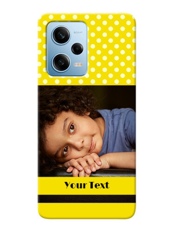 Custom Redmi Note 12 Pro 5G Custom Mobile Covers: Bright Yellow Case Design