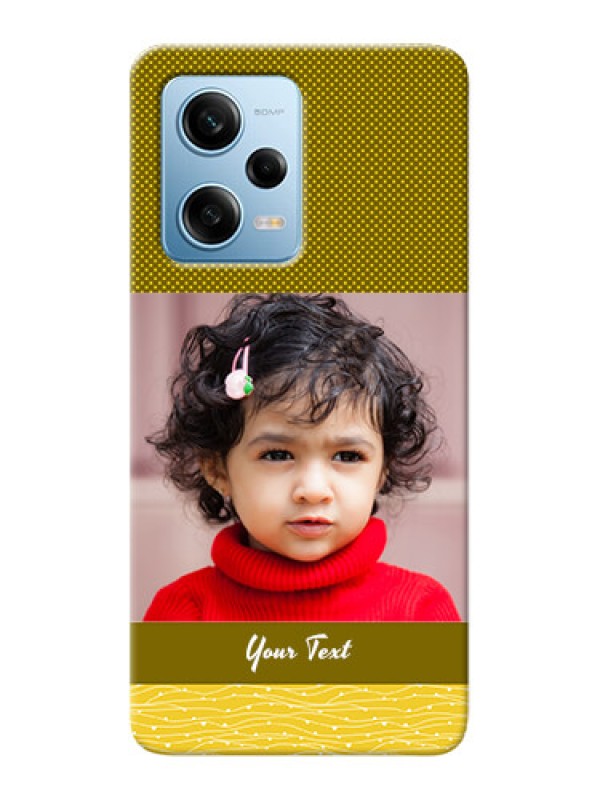 Custom Redmi Note 12 Pro 5G custom mobile back covers: Simple Green Color Design