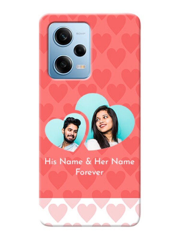 Custom Redmi Note 12 Pro 5G personalized phone covers: Couple Pic Upload Design