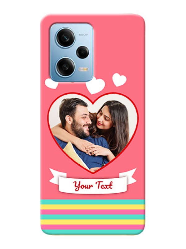 Custom Redmi Note 12 Pro 5G Personalised mobile covers: Love Doodle Design