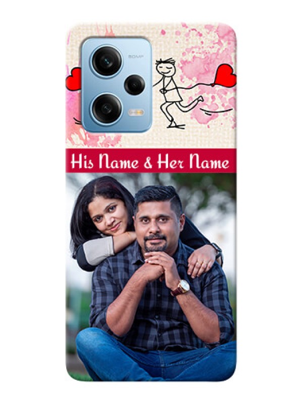 Custom Redmi Note 12 Pro 5G phone back covers: You and Me Case Design
