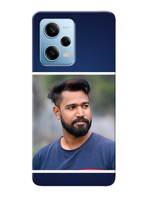Custom Redmi Note 12 Pro 5G Mobile Cases: Simple Royal Blue Design
