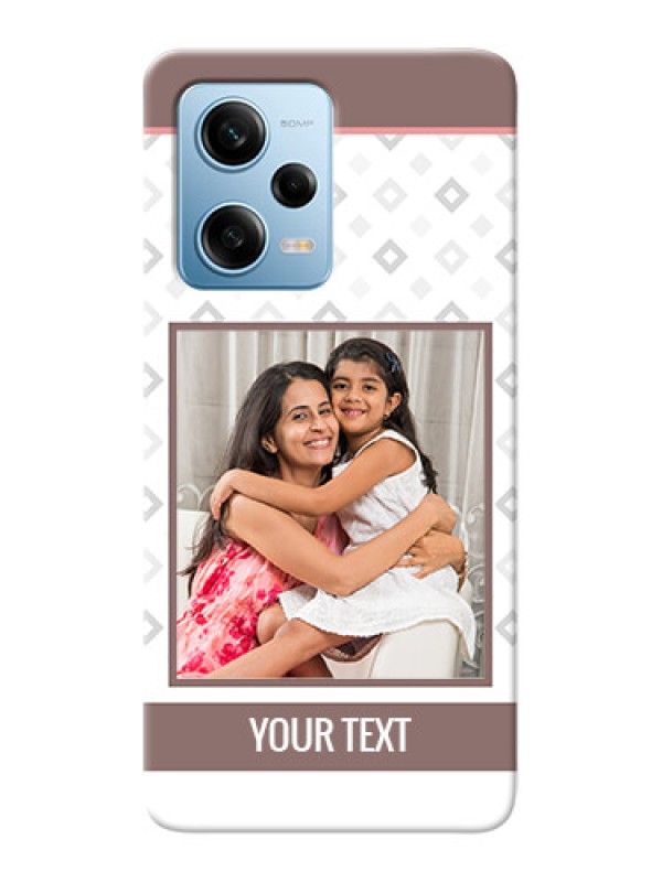 Custom Redmi Note 12 Pro 5G custom back covers: Simple Diamond Design