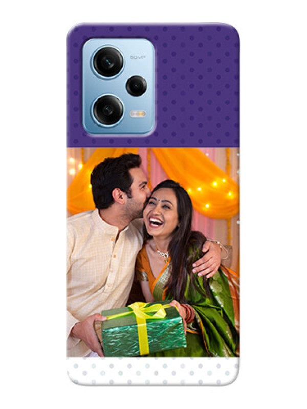 Custom Redmi Note 12 Pro 5G mobile phone cases: Violet Pattern Design