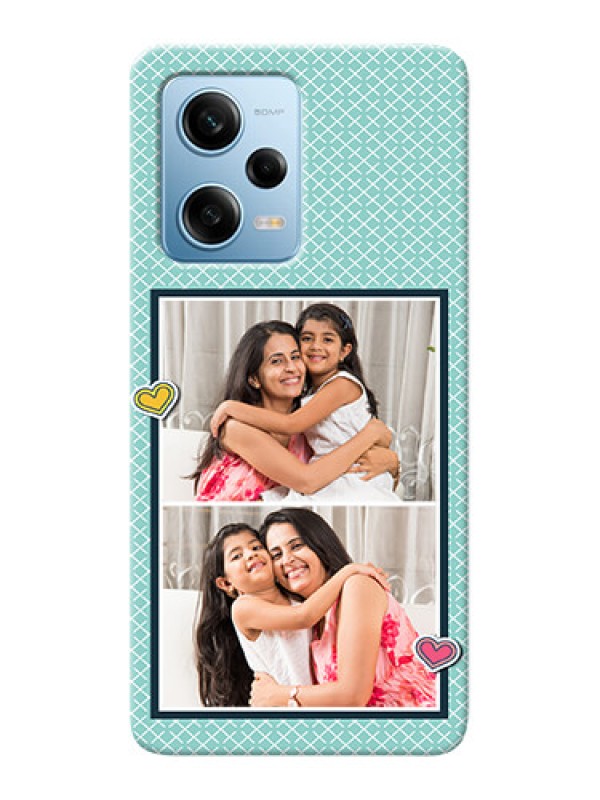 Custom Redmi Note 12 Pro 5G Custom Phone Cases: 2 Image Holder with Pattern Design