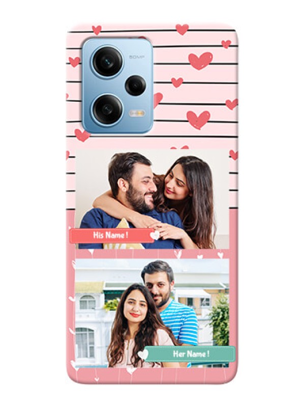 Custom Redmi Note 12 Pro 5G custom mobile covers: Photo with Heart Design