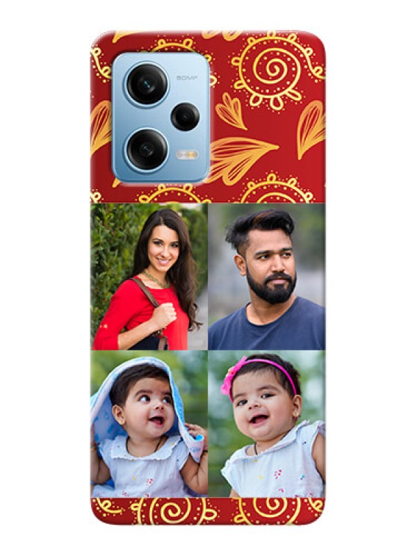 Custom Redmi Note 12 Pro 5G Mobile Phone Cases: 4 Image Traditional Design
