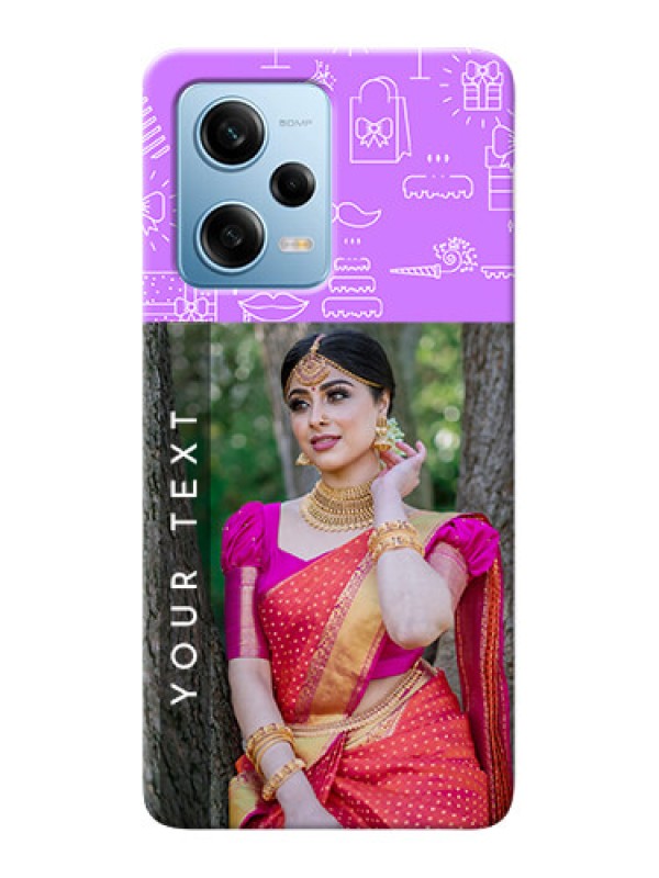 Custom Redmi Note 12 Pro 5G Personalized Phone Cases: Birthday Icons Design