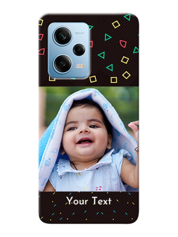 Custom Redmi Note 12 Pro 5G custom mobile cases with confetti birthday design