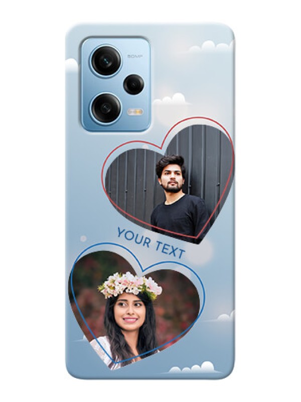 Custom Redmi Note 12 Pro 5G Phone Cases: Blue Color Couple Design 