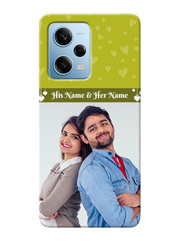 Custom Redmi Note 12 Pro 5G custom mobile covers: You & Me Heart Design