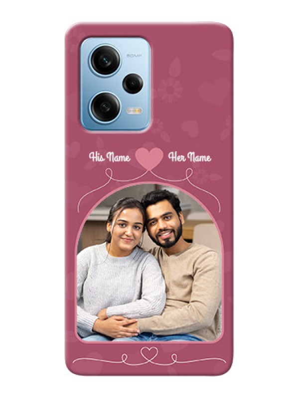 Custom Redmi Note 12 Pro 5G mobile phone covers: Love Floral Design