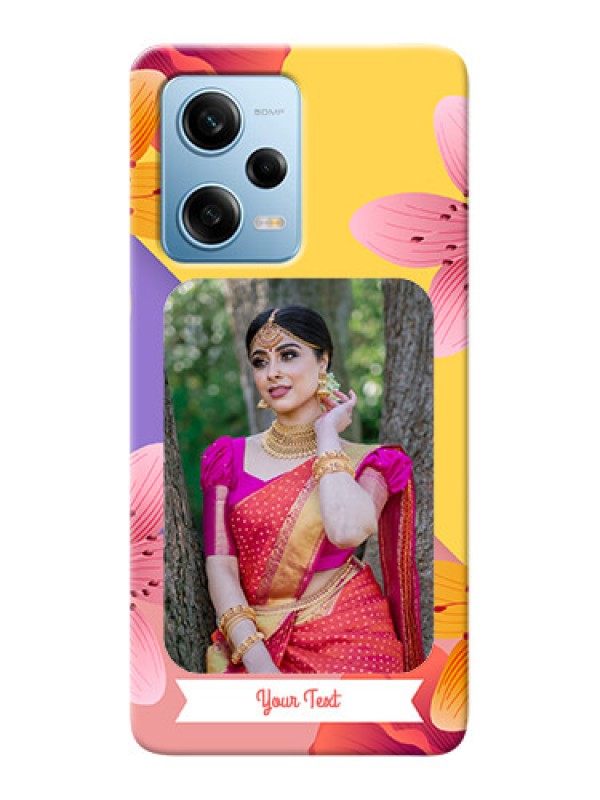 Custom Redmi Note 12 Pro 5G Mobile Covers: 3 Image With Vintage Floral Design