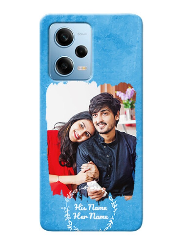 Custom Redmi Note 12 Pro 5G custom mobile cases: Blue Color Vintage Design