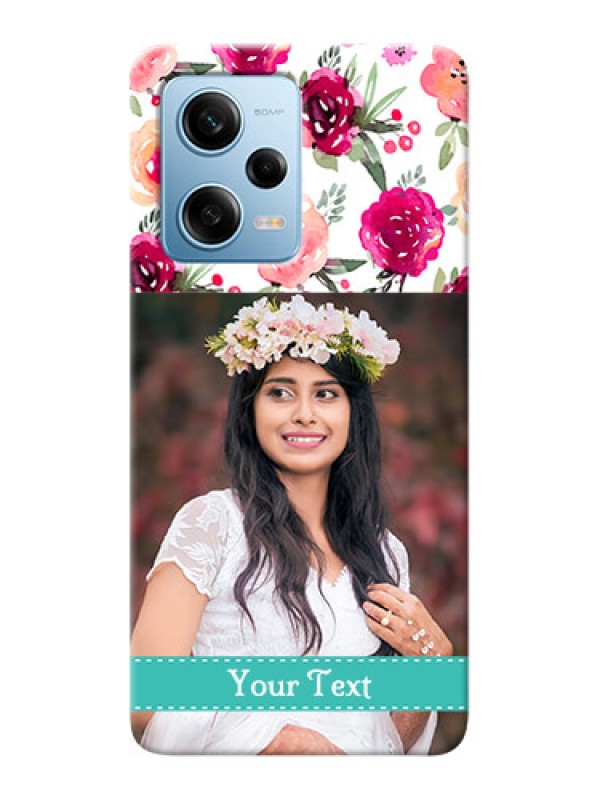 Custom Redmi Note 12 Pro 5G Personalized Mobile Cases: Watercolor Floral Design