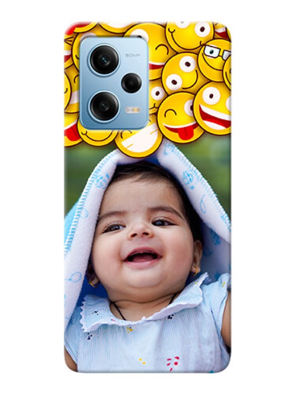 Custom Redmi Note 12 Pro 5G Custom Phone Cases with Smiley Emoji Design